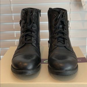 Granny Style Moto Boots Faux Fur Lining